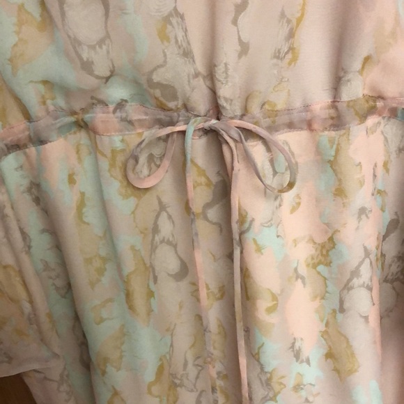 New Rory Beca 100% Silk Chiffon Drawstring Mini Dress - Picture 2 of 6